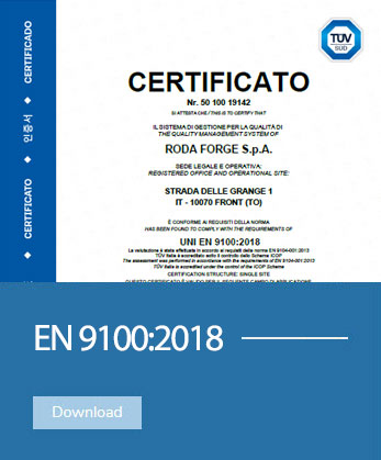 EN 9100:2018 rodaforge